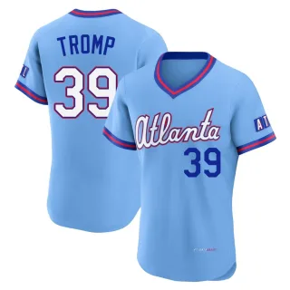 Authentic Men's Chadwick Tromp Atlanta Braves Powder 2026 City Connect Stadium Jersey - Blue