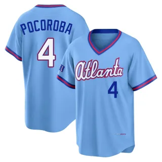 Limited Men's Biff Pocoroba Atlanta Braves Powder 2026 City Connect Stadium Jersey - Blue