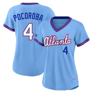 Limited Women's Biff Pocoroba Atlanta Braves Powder 2026 City Connect Stadium Jersey - Blue
