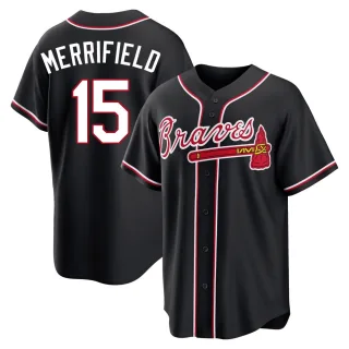 Replica Youth Whit Merrifield Atlanta Braves Fashion Out Jersey - Black